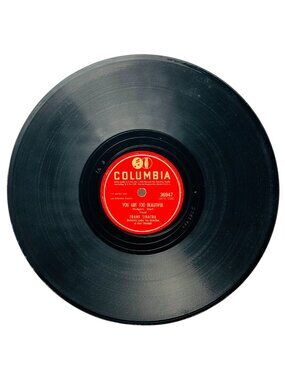 Frank Sinatra You Are Too Beautiful 10in Shellac 78 RPM Columbia Records 36947